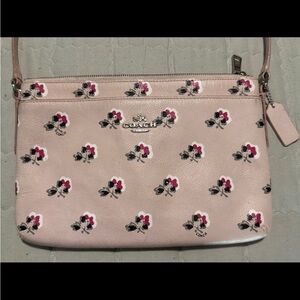 COACH Soft Pink Floral crossbody